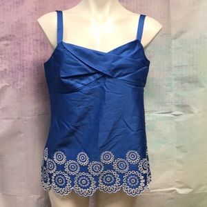 NWT Ann Taylor Loft blue dress tank top size 10